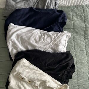 Assorted T-Shirts Bundle - Black, White, Navy, Gray